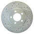 227.61049R by CENTRIC - Select Sport Drilled & Slotted Rotor, Right