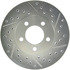 227.61051L by CENTRIC - Select Sport Drilled & Slotted Rotor, Left