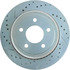 227.61073R by CENTRIC - Select Sport Drilled & Slotted Rotor, Right