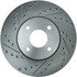 227.61082R by CENTRIC - Select Sport Drilled & Slotted Rotor, Right