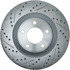 227.61090R by CENTRIC - Select Sport Drilled & Slotted Rotor, Right