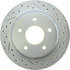 227.62020L by CENTRIC - Select Sport Drilled & Slotted Rotor, Left