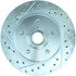 Centric 227.62035R Disc Brake Rotor and Hub Assembly Select Sport Drilled & Slotted Rotor, Right