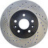 127.20016R by CENTRIC - Slotted Drilled Rotor