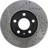 Centric 127.33039CR Disc Brake Rotor Sportstop Cryo Drilled & Slotted Rotor, Right