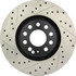 Centric 127.33096CR Disc Brake Rotor Sportstop Cryo Drilled & Slotted Rotor, Right