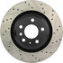 127.33101L by CENTRIC - Slotted Drilled Rotor