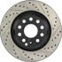 Centric 127.33113CL Disc Brake Rotor Sportstop Cryo Drilled & Slotted Rotor, Left