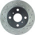 Centric 127.44075CL Disc Brake Rotor Sportstop Cryo Drilled & Slotted Rotor, Left