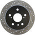 127.44085R by CENTRIC - Slotted Drilled Rotor