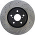 127.44104R by CENTRIC - Slotted Drilled Rotor