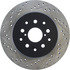 127.44105R by CENTRIC - Slotted Drilled Rotor