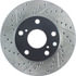 Centric 127.44136CR Disc Brake Rotor Sportstop Cryo Drilled & Slotted Rotor, Right
