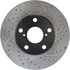 Centric 127.44121CL Disc Brake Rotor Sportstop Cryo Drilled & Slotted Rotor, Left
