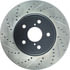 Centric 127.44122CR Disc Brake Rotor Sportstop Cryo Drilled & Slotted Rotor, Right