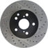 Centric 127.44125CL Disc Brake Rotor Sportstop Cryo Drilled & Slotted Rotor, Left