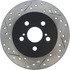 127.44165R by CENTRIC - Slotted Drilled Rotor