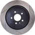 Centric 126.65137CSL Disc Brake Rotor Cryo Sport Slotted Rotor, Left
