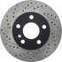 Centric 127.62057CR Disc Brake Rotor Sportstop Cryo Drilled & Slotted Rotor, Right