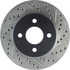 Centric 127.62072CL Disc Brake Rotor Sportstop Cryo Drilled & Slotted Rotor, Left