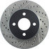 Centric 127.62072CR Disc Brake Rotor Sportstop Cryo Drilled & Slotted Rotor, Right