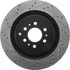 Centric 127.62076CR Disc Brake Rotor Sportstop Cryo Drilled & Slotted Rotor, Right