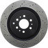Centric 127.62076R Disc Brake Rotor Slotted Drilled Rotor
