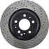 Centric 127.62084CL Disc Brake Rotor Sportstop Cryo Drilled & Slotted Rotor, Left