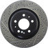 Centric 127.62084R Disc Brake Rotor Slotted Drilled Rotor