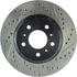 Centric 127.62098CL Disc Brake Rotor Sportstop Cryo Drilled & Slotted Rotor, Left
