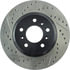 Centric 127.62098CR Disc Brake Rotor Sportstop Cryo Drilled & Slotted Rotor, Right