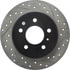 Centric 127.62101CL Disc Brake Rotor Sportstop Cryo Drilled & Slotted Rotor, Left