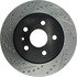 127.62127R by CENTRIC - Slotted Drilled Rotor