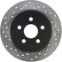 127.63040R by CENTRIC - Slotted Drilled Rotor