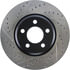 Centric 127.63059CR Disc Brake Rotor Sportstop Cryo Drilled & Slotted Rotor, Right