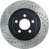 Centric 127.63061CR Disc Brake Rotor Sportstop Cryo Drilled & Slotted Rotor, Right