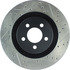 Centric 127.63063CL Disc Brake Rotor Sportstop Cryo Drilled & Slotted Rotor, Left