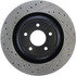 127.63072R by CENTRIC - Slotted Drilled Rotor