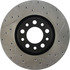 127.63080L by CENTRIC - Sport Drilled & Slotted Rotor, Left