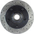Centric 127.65039CL Disc Brake Rotor and Hub Assembly Sportstop Cryo Drilled & Slotted Rotor, Left