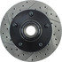 127.65040R by CENTRIC - Slotted Drilled Rotor