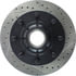 Centric 127.65046CR Disc Brake Rotor and Hub Assembly Sportstop Cryo Drilled & Slotted Rotor, Right