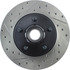 127.65051R by CENTRIC - Slotted Drilled Rotor