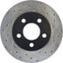 Centric 127.65054CL Disc Brake Rotor Sportstop Cryo Drilled & Slotted Rotor, Left