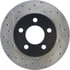 Centric 127.65054CR Disc Brake Rotor Sportstop Cryo Drilled & Slotted Rotor, Right