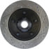 Centric 127.65055L Disc Brake Rotor and Hub Assembly Slotted Drilled Rotor