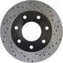 Centric 127.65062CL Disc Brake Rotor Sportstop Cryo Drilled & Slotted Rotor, Left