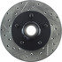 127.65076R by CENTRIC - Slotted Drilled Rotor