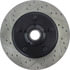 Centric 127.65080CR Disc Brake Rotor and Hub Assembly Sportstop Cryo Drilled & Slotted Rotor, Right