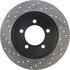 127.65090R by CENTRIC - Slotted Drilled Rotor